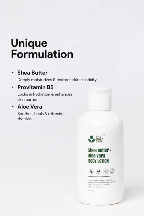 Shea Butter + Aloe vera Body Lotion