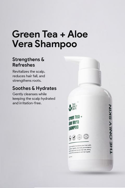 Green Tea + Aloe vera Shampoo