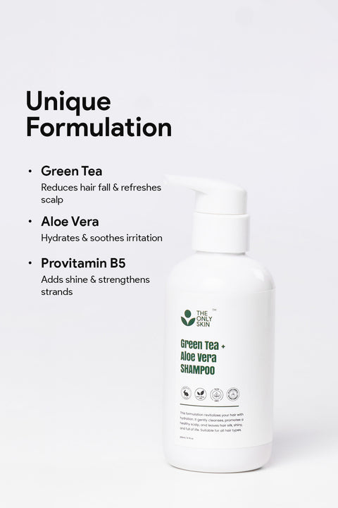 Green Tea + Aloe vera Shampoo